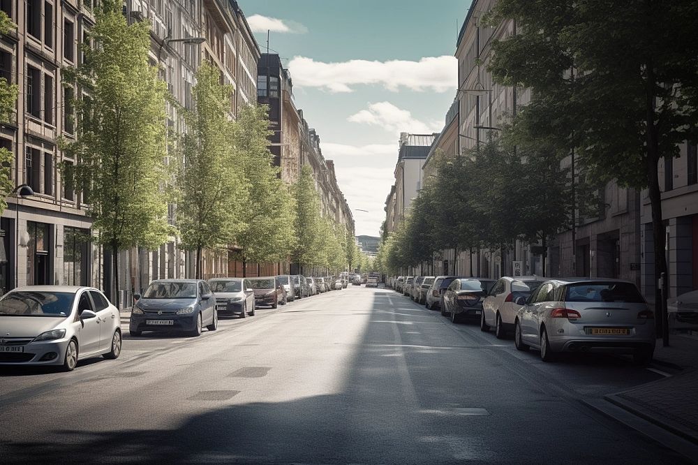 Gate i Oslo overfylt med parkerte biler, et problem som løses med Voids delingsplattform.